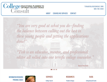 Tablet Screenshot of collegeconsult.org